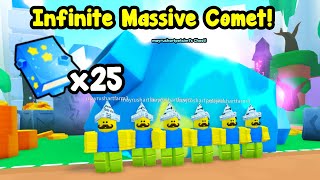 Using 25 Massive Comet Books To Get Infinite Comets In Pet Simulator 99 [upl. by Hatnamas381]