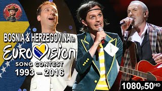 Bosnia amp Herzegovina 🇧🇦 in Eurovision Song Contest 19932016 [upl. by Erl]