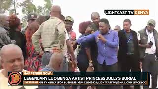 SUZANNA OWINYO ATOMY SIFA AMONG LUO MUSICIANS EMOTIONAL AS THEY PERFORM AT PRINCESS JULLYS BURIAL [upl. by Blane]