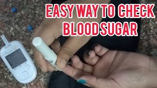 How To Check Easily Blood Sugar At Home ।।Easy Way To Check Blood Glucose Level ।।Check CBG Easily । [upl. by Lashar37]