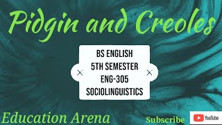 Pidgin and Creoles Explained In Urdu  Sociolinguistics  ENG305  BSEnglish  5th Semester [upl. by Tavish590]