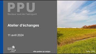 Développement du secteur sud de laéroport  Plan particulier durbanisme [upl. by Hadik525]