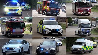 Brooklands Emergency Service Day 2024  Emergency vehicle compilation [upl. by Beata]