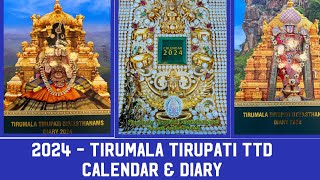 TTD 2024 Calendar amp TTD 2024 Diary  Tirumala Tirupati  Live Video [upl. by Aivart358]