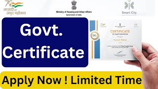 Govt Certificate  Govt Certificate Download  Free Certificate [upl. by Gnemgnok]