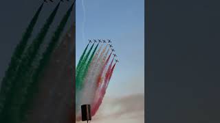 The Frecce tricolori RARE appearance in Sacramento airshow [upl. by Alled]