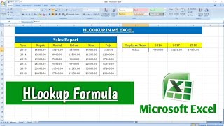 How To Use HLOOKUP Formula in Microsoft Excel  HLOOKUP in Excel [upl. by Ialocin]