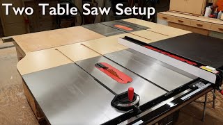 Two Table Saws  Ultimate Woodworking Setup [upl. by Brunn600]