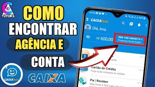 Como Encontrar Agência e conta operação DV no aplicativo do CAIXA TEM [upl. by Kornher239]