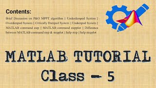 MATLAB TUTORIAL Class 5 Beginner to Advanced Level [upl. by Sadiras]