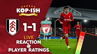 FULHAM VS LIVEROOL  CARABAO CUP SEMIFINAL 2ND LEG  LIVE MATCH REACTION amp PLAYER RATINGS [upl. by Sayers9]