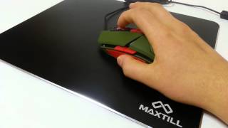 MAXTILL TRON G300L GLARE LASER GAMING MOUSE 클릭음 [upl. by Reg]