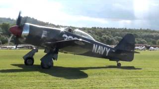 Warbirds over Hahnweide Hawker Sea Fury  awesome speed [upl. by Nollahp749]