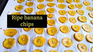 How to make banana chips using ripe bananasnacks explained [upl. by Yeltneb635]