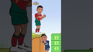 Money 💰 vs Knowledge 📚 Help Ronaldo shorts footballanimation [upl. by Brathwaite]