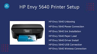 HP Envy 5640 Printer Setup  Envy 5640 Driver Download  Wifi Setup [upl. by Ecirtael326]