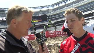 Supercross LIVE 2014  Press Day in E Rutherford with Jake Weimer [upl. by Linad]