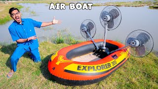 We Made Air Powered Boat🔥 हमने बना दी हवा से चलने वाली नाव  100 Working [upl. by Ysied980]