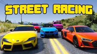 Street Racers VS Cops In GTA 5 RP [upl. by Marla]