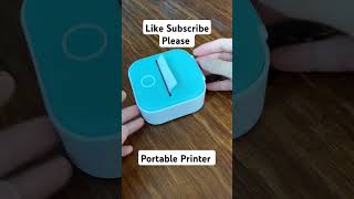 Portable printer for label sticker Printing for daily work non ink kids printer stationery [upl. by Hajin]