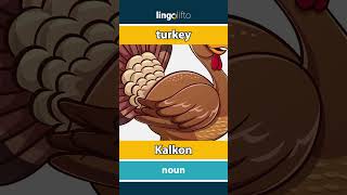 🇬🇧🇸🇪 turkey  Kalkon  vocabulary builder  learn English  låt oss lära oss engelska [upl. by Dann]