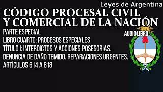 Artículos 614 a 618  Código Procesal Civil y Comercial Argentino [upl. by Adnylg709]