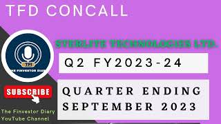 Sterlite Technologies Limited  Investors Concall Q2 FY202324 tfdconcall [upl. by Pell]