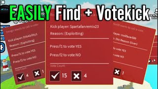 How to EASILY Find  Votekick ITEM VACUUM EXPLOITERS  Roblox Slap Royale [upl. by Erlin931]