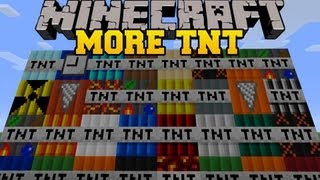 Minecraft MORE TNT MOD 35 TNT EXPLOSIVES AND DYNAMITE TOO MUCH TNT Mod Showcase [upl. by Eniretak]