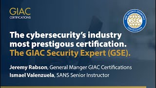 The Cybersecurity Industry Most Prestigious Certification The GIAC Security Expert GSE [upl. by Zaslow]