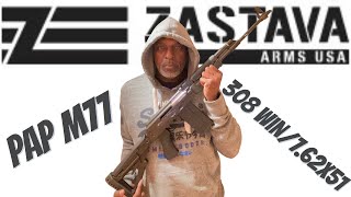 Zastava PAP M77 308 Win  762X51 Review [upl. by Oelc]