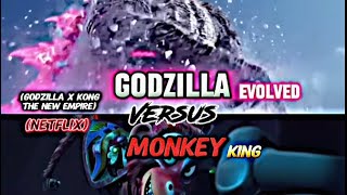 Godzilla vs Monkey King Netflix godzillaxkongthenewempire netflix [upl. by Geilich]