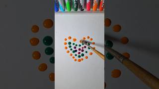 Color Drop Heart ❣️ artandcraft mindfulness color therapy satisfying artistic love [upl. by Temirf]