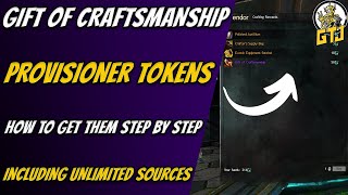 Guild Wars 2 Gift Of Craftsmanship And Provisioner Tokens  How To Get Them Step by Step [upl. by Ecirtac]