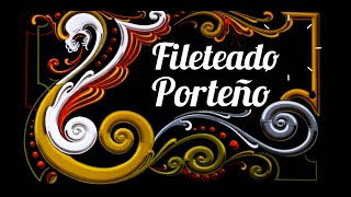 Fileteado porteño Primer figura [upl. by Ethelinda796]