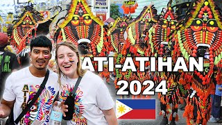 THIS FILIPINO FESTIVAL is CRAZY AtiAtihan 2024 KALIBO AKLAN PHILIPPINES 🇵🇭 [upl. by Elga738]