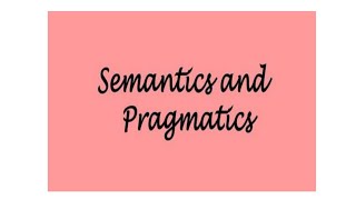 Semantics vs Pragmatics in HindiUrdu [upl. by Bourgeois]