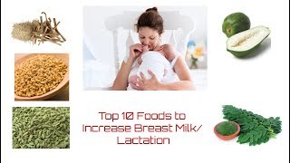 Top 10 foods to increase breastmilk supply Lactation Boosting foods [upl. by Rives]