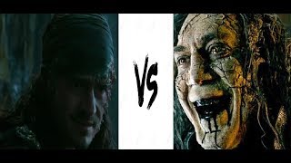 Pirates of the Caribbean  Salazar vs Cursed Will Turner [upl. by Relyhs557]