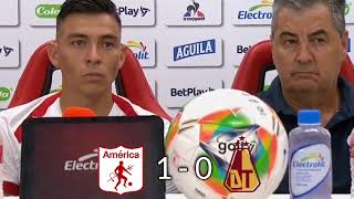 America de cali vs tolima 1  0 CON la mínima ganó america esto dijo 💥🚨😱 [upl. by Sirtimid]