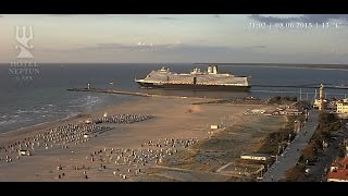 Webcam Neptun Hotel Warnemünde  Tagesablauf 08062015  en0214 [upl. by Esinnej]