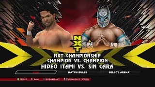 WWE 2K14  Hideo Itami vs Myzteziz For the NXT Championship [upl. by Nived]