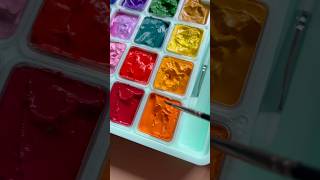 “Exploring gouache gouaches painting CreativeProcess art artshorts colour satisfying [upl. by Fonville328]