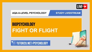 AQA ALevel Psychology  Study Livestream  Biopsychology  Fight or Flight [upl. by Avram227]