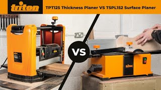 Triton TPT125 Thicknesser amp TSPL152 Surface Planer  Jointer – A Comparison Guide [upl. by Niwrehs]