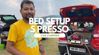 Car Bed Setup in Maruti S Presso  Car Bed Setup for carcamping Marutispresso [upl. by Asenad]