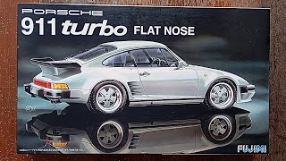 Fujimi 124 Porsche 911 Turbo Flat Nose  Plastic Model Kit Unboxing [upl. by Akkimat]