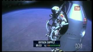 Austrian daredevil breaks sound barrier jumping from space [upl. by Becka]