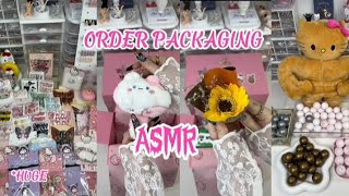 PACK HUGE ORDER WITH ME 💐💅🏻😻 ASMR [upl. by Mulac]