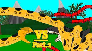 Piranhaconda vs Sharktopus Part2  AUTO RPG Anything [upl. by Elolcin]